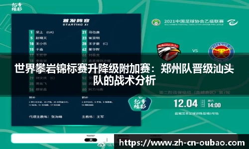 世界攀岩锦标赛升降级附加赛：郑州队晋级汕头队的战术分析